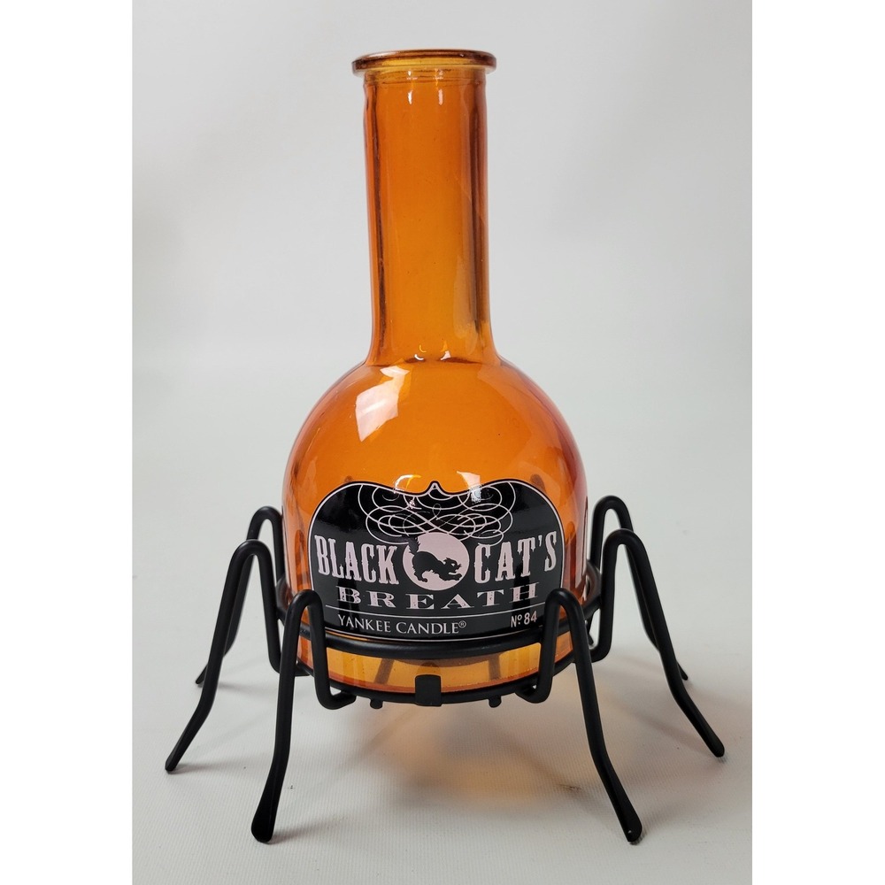 Yankee Candle Halloween Black Cats Breath Potion Bottle Spider Tea Light Holder